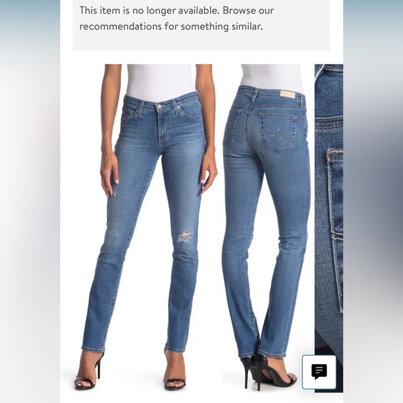 AG The Harper Essential Straight 25 Seasprite - Picture 2 of 10